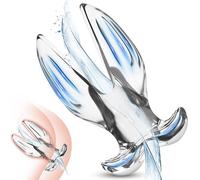 BDSMAGE Plug anale cavo, Plug Anale-Dilatatore Donna Plug Per Adulti Sextoy, Sex Toys Sessuali per Donna Uomini, Anal Sesso Giocattoli (M)