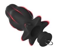 BDSMAGE Plug per tunnel anale con plug, speculum per plug anale in silicone espansore anale vuoto, plug per barella anale Giocattoli sessuali Giocattoli anali per donne uomini coppie (S)