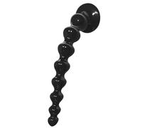 BDSMJOY Palline anali per uomo e donna, Plug Anale Dildo, Plug Anale-dilatatore con Ventosa potente, Butt Plug Anali Silicone Giocattoli Dilatatori Anali SexToy (Nero, Piccolo)