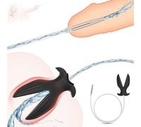 BDSMJOY Plug anale cavo con Dilatatore uretrale, Plug Anali Sexytoysys per Uomo, Giocattoli sessuali multifunzionali per Stimola l'uretra e l'ano maschile, Butt Plug Sex toys Dilatatori Anali (S)