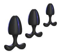 BDSMLOVE 3PCS Plug Analesex Kit, Butt Plug Anali Silicone Giocattoli, Plug Anali Sexytoysys Donne Uomo, Plug Anale-Dilatatore Sex Toys per uomini donne coppie