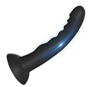 BDSMLOVE Plug anale ondulato con Forte ventosa, Dildo Anal Plug in Donne, Plug Anali Sexytoysys Donne Uomo, Butt Plug Anali Silicone Giocattoli, Plug Anale-Dilatatore Uomo (L)