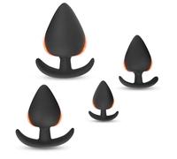 BDSMYEE 4 Pezzi Anal Butt Plug in Silicone, Plug Anale-Dilatatore Sex Toys Plug Anali per Donne Uomini, Set di Giocattoli Sessuali Anali per Adulti