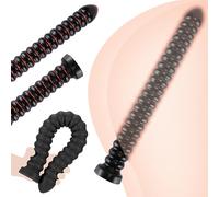 BDSMYEE 46CM Plug Anale Extra Lungo, Dildo Anale Palline Anali Dilatatori Anali Sex Toys per Uomo e Donna, Giocattoli Sessuali Anali per Coppie (Nero)