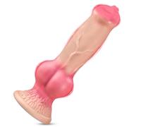 BDSMYEE Dildo Realistico per Cani, Dildo Anale, Plug Anale, Plug Anale, Giocattoli Anali, Giocattoli Sessuali per Fisting, Giocattoli Sessuali Erotici per Coppie, Donne, Uomini, Sesso Estremo (L)
