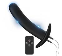 BDSMYEE Plug anale in silicone con elettrostimolazione a 19 modalità, plug anale per stimolazione prostatica con telecomando, plug anali per sesso, giocattoli erotici per donne, uomini e coppie