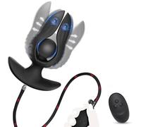 BDSMYEE Plug Anale Vibratore con 10 modalità di vibrazione, Butt Plug gonfiabile in silicone, Plug Anali Sexytoysys Donne Uomo, Anal Sesso Giocattoli, Plug Anale-dilatatore Adulti Sextoy