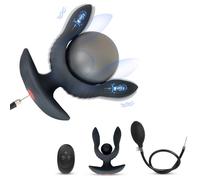 BDSMYEE Plug Anale Vibratore Gonfiabile con Pompa, Plug Giocattolo sessuale dilatatore anale, palline Anali Anale-dilatatore Stimulieren Sie die Prostata per Donne Uomini Coppie