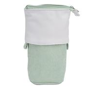 BDUZXMPUW Portapenne con supporto, portapenne, cancelleria in velluto a coste PU con altezza, multiuso per donne scolastiche (Green)
