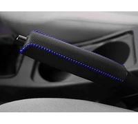 BDVIK Auto Copri Freno Mano per Fiat Bravo 2008 2009 2010 2011 2012,Resistente Antiscivolo Confortevole Protezione in Pelle PU Protezione Interni Accessorio,A/Black Blue Line
