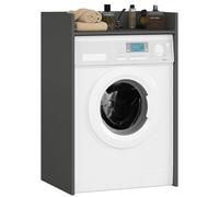 BDW Armadietto per lavatrice, 97,5 x 64 x 50 cm, per lavatrice e asciugatrice, mobile da bagno, mobile da bagno (Grafite)