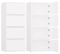 BDW Cassettiera moderna ALMA con 4 ante, 50 x 119 x 40 cm, cameretta dei bambini, soggiorno, corridoio, sistema Tip-ON