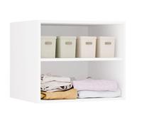 BDW - Sistema di Dressing Modulare - Guardaroba Aperto Moderno con Moduli - Tringle, Cassetti, Scaffali, Elementi Superiori, Camera da Letto, Corridoio - OPENO 60, Bianco