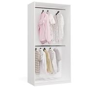 BDW - Sistema di Dressing Modulare - Guardaroba Aperto Moderno con Moduli - Tringle, Cassetti, Scaffali, Elementi Superiori, Camera da Letto, Corridoio - OPENO 2W, Bianco