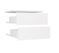 BDW - Sistema di Dressing Modulare - Guardaroba Aperto Moderno con Moduli - Tringle, Cassetti, Scaffali, Elementi Superiori, Camera da Letto, Corridoio - OPENO 2SZ, Bianco