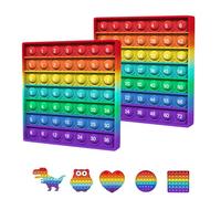 BDwing Silicone Push Bubble Sensory Pop Fidget Toy, Sensoriale Giocattolo Moltiplicazione Multicolor Educativo per la Matematica Bambini, Regalo per ragazzi, ragazze(Numeri Tableline ,1 Pezzi )