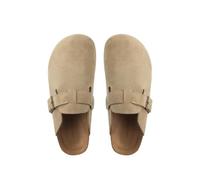 BDWMZKX Ciabatte donna Scarpe Birkenstock Per Donne, Suole Spesse, Altezza Aumentata, Mezze Pantofole Di Punta Di Birkenstock, Slip-on A Molla E Autunno-cachi-35