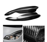 BDWXJP 1 Paia Sopracciglia Fari Auto per Benz Smart Fortwo W451 2007-2014, Copertura Decorativa del Palpebra Sopracciglio Faro Auto in ABS, Accessori Esterni Auto