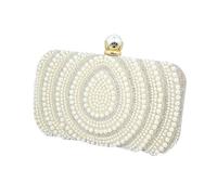 BDXMKS Pochette di Perle per le Donne Pochette con perle a goccia d'acqua e ricamo, borsa da sera, abito festa, pochette a