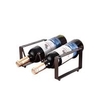 BDXMKS Portabottiglie Portabottiglie for vino rosso a tre bottiglie, portabottiglie in ferro impilabile for bar di casa, espositore for(CYF-018)