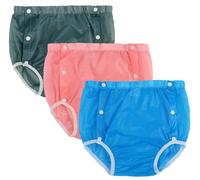 BDXZJ 3 Pezzi Copripannolini per Adulti, Mutande in Plastica Pannoloni per Anziani A Mutandina, Incontinenza Biancheria Intima Impermeabile Antifuga Unisex A,XL