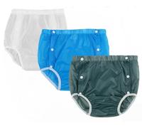 BDXZJ 3 Pezzi Copripannolini per Adulti, Mutande in Plastica Pannoloni per Anziani A Mutandina, Incontinenza Biancheria Intima Impermeabile Antifuga Unisex B,L