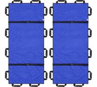 BDXZJ Barella Piatta Pieghevole Telo per Spostare Anziani Allettati Portatile di Salvataggio di Emergenza Tela Morbida Barella di Pronto Soccorso Domestico con Borsa per Ospedali Ambulanze B