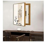 BDXZJ Copri Quadro Elettrico Decorativo Senza Foratura, Coperchio Contatore Luce Interno A Montaggio A Parete, Copri Salvavita Quadro Elettrico Protezione Antipolvere per Soggiorno E,50x60cm
