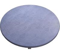BDXZJ Copritavolo Rotondo, Protezione per Tavolo Rotondo, Tablecloth Rotondo Non Slip con Bordo Elastico Mollettone Tavolo Lavabile Antimacchia Tovaglia Plastificata Rotonda F,100cm