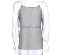 BDXZJ Grembiule Grembiule di Protezione di Sicurezza da Macellaio, Grembiule in Cotta di Maglia in Acciaio Inossidabile Resistente al Taglio E alle Coltellate con Spallacci Regolabili 55 * 60cm