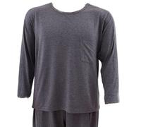 BDXZJ Post-Chirurgica Camici per Fratture Disabilità da Letto Abbigliamento per Anziani, Camicie Post Intervento Chirurgico sulla Spalla Full Tear Away Snap Manica Lunga per Uomo Donna A,XL