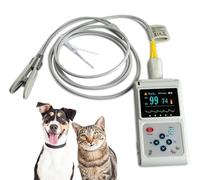 BDXZJ Pulsossimetro Portatile per Veterinari, Monitor Dell'ossigeno Animale con Display A Colori per Controlli di Routine E per Un Monitoraggio Continuo