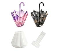 BDYLYS Stampo in silicone a forma di ombrello 3D, per gesso, resina epossidica e cemento, fai da te, vaso di fiori, piante grasse, portapenne, portacandele e porta pennelli, stampi per colata fai da