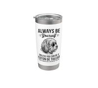 Be A Coton de Tulear Cane Divertente Coton de Tulear Bicchiere termico in acciaio inox doppia parete