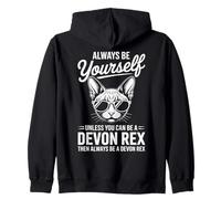 Be A Devon Rex Cat Divertente Devon Rex Felpa con Cappuccio