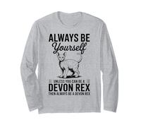 Be A Devon Rex Cat Divertente Devon Rex Maglia a Manica