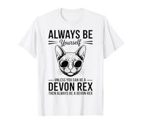 Be A Devon Rex Cat Divertente Devon Rex Maglietta