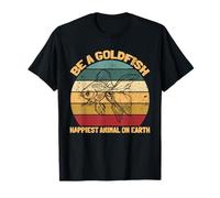 Be a Goldfish Happiest Animal da donna, simpatico pesce rosso Maglietta