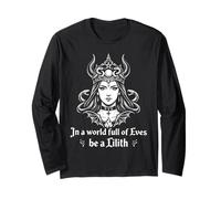 Be A Lilith Demon Angel Funny Gothic Occulto Maglia a Manica