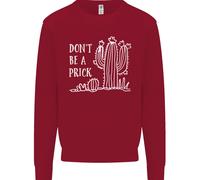 Be A Prick Divertente Offensiva Cactus Slogan Bambini Felpa Maglione