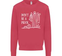 Be A Prick Divertente Offensiva Cactus Slogan Bambini Felpa Maglione