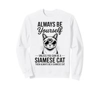 Be A Siamese Cat Divertente Gatto Siamese Felpa
