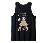 Be a Sloth, Funny Sarcastic Wise Sloth Play Yoga Graphic Canotta