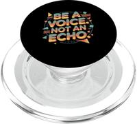 Be A Voice Not An Echo Encouraging citazione in stile retrò PopSockets PopGrip per MagSafe