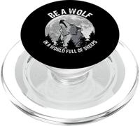 Be A Wolf In A World Full Of Sheeps PopSockets PopGrip per MagSafe