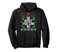 Be Audit You Can Be Funny Ugly Christmas Accountant Felpa con Cappuccio