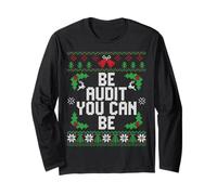 Be Audit You Can Be Funny Ugly Christmas Accountant Maglia a Manica