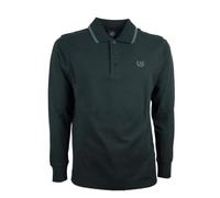 BE BOARD 1 Pezzo Polo Uomo Manica Lunga 9004 Disponibile Anche in Taglie Calibrate Nero-Grafite-Grigio Medio Taglia 4XL