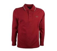 BE BOARD 1 Pezzo Polo Uomo Manica Lunga 9004 Disponibile Anche in Taglie Calibrate Rosso India-Grafite-Blue Taglia 6XL