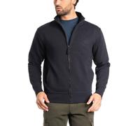 BE BOARD 9030C - Giacca Felpa Uomo con Zip - Cotone Poliestere - Taglie Forti - Manica Lunga - Tasche Laterali - Autunno Inverno - Blue, 6XL